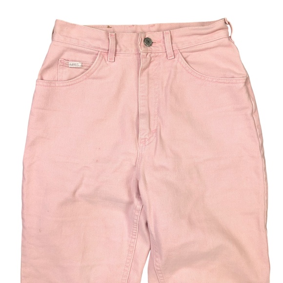 Lee Vintage Light Wash Pink Denim Slim Ankle Jeans Womens 6 Medium - Picture 4 of 6